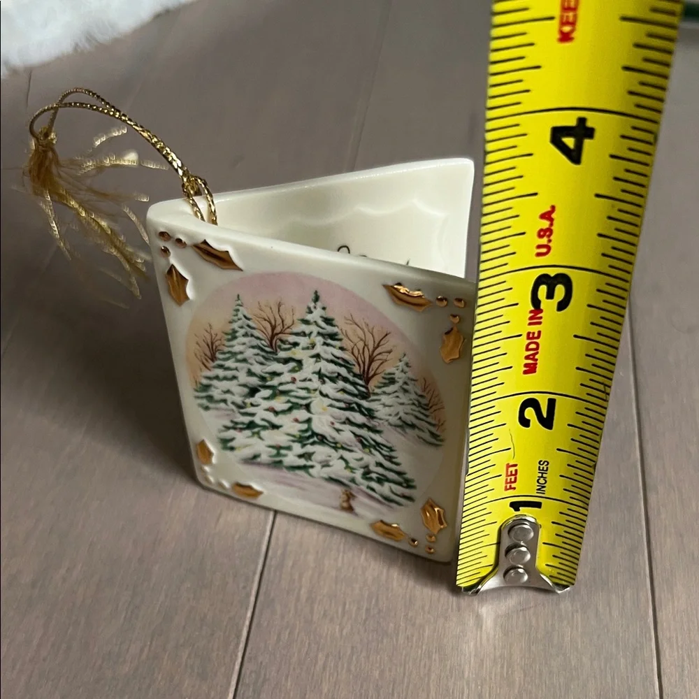 Lenox Christmas Card Ornament - 1st ornament in the Whispering Trees Series - Picture 6 of 6